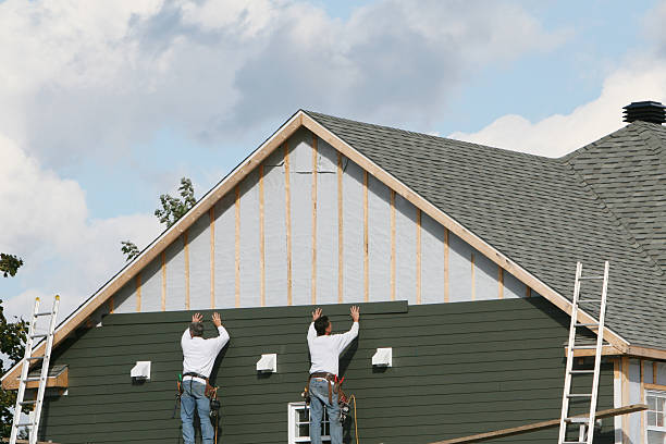 Professional Siding technician working in Mebane, NC